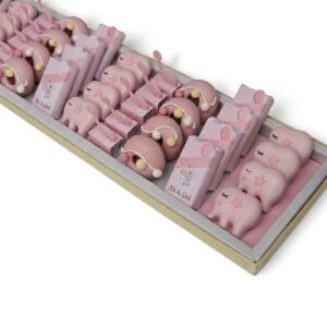 plateau le petit élephant rose maison turki naissance